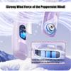 Semiconductor Hanging Necks Fan Bladeless Rechargeable Digital Display Fan Portable Cooling Gadget for Adults and Kids