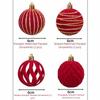 12Pcs/Box Velvet Christmas Hanging Balls DIY Crafts Painted Plastic Christmas Tree Ornament 6CM Christmas Flocked Ball Set