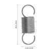10Pcs Reliable Stainless Steel Tension Springs Metal Extension Spring for Securing Components Machinery Construction Repair