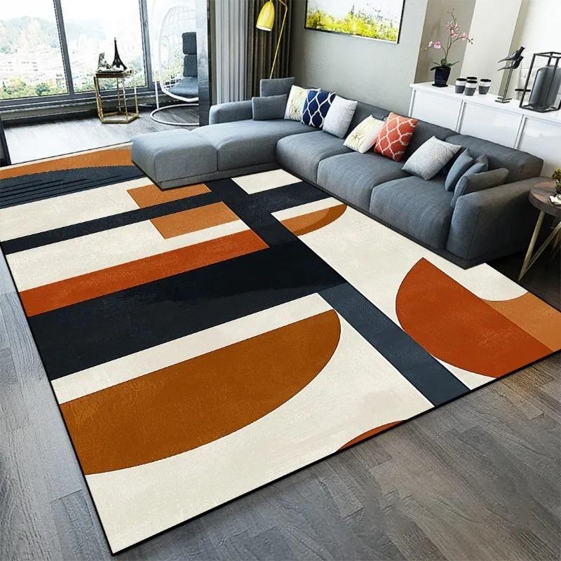 Abstract Art Carpets Printed Polyester Carpet Living Room Home Bedroom Rug Sofa Large Area Decoration Soft Anti-slip Floor Mat