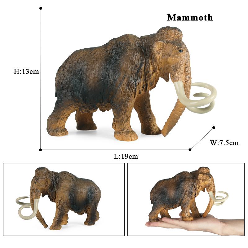 Oenux African Wild Animals Elephant Model Simulation Big Mammoth Action Figures Figurine PVC Educational Toy For Kids Gift