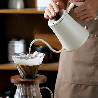 Pour Over Coffee Kettle Camping Pot 600ml Ergonomic Handle Stainless Steel Drip