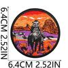 New Decoration Patches with Western Popular Denim Embroidery Stickers Horse and Pistol Embroidery Stamps Embroidery Labels