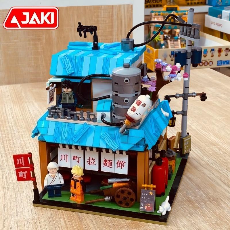 Naruto Ramen Restaurant Assembling Building Blocks Kawaii Anime Cartoon Model Desktop Collectible Ornaments Holiday Gifts