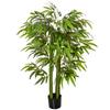 Artificial Plant, Plastic Bamboo In Pot, 780 Leaves, Realistic Look, Minimal Maintenance, 140 Cm, Green