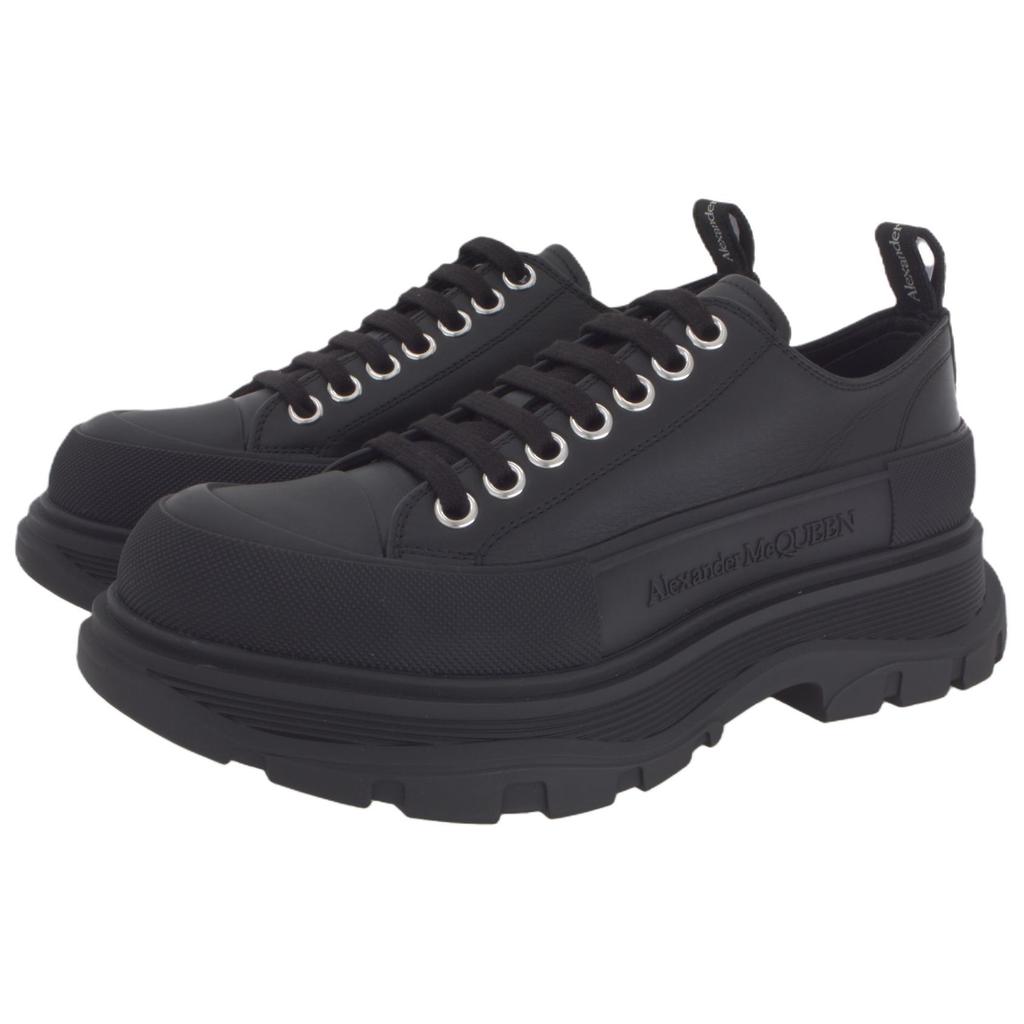 Alexander Mcqueen Baskets 'Tout Noir' à Semelle Crantée en Toile 705662WHZ621081