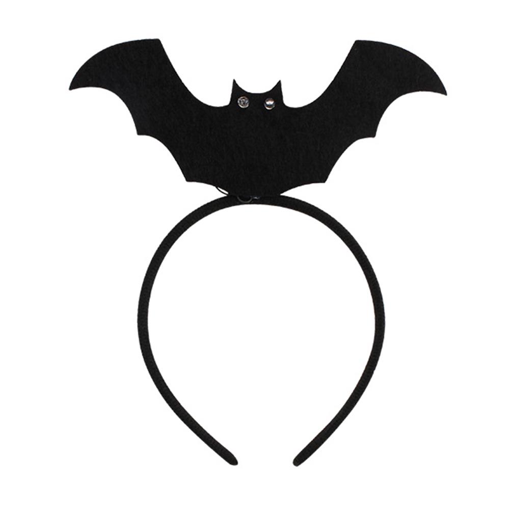 Fashion Ornaments Festival Creepy LED up Hair Light Headband Band Bat Headwear Halloween Bar Party Props