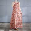 Women's Long Skirt Summer New Round Neck Printed Dress