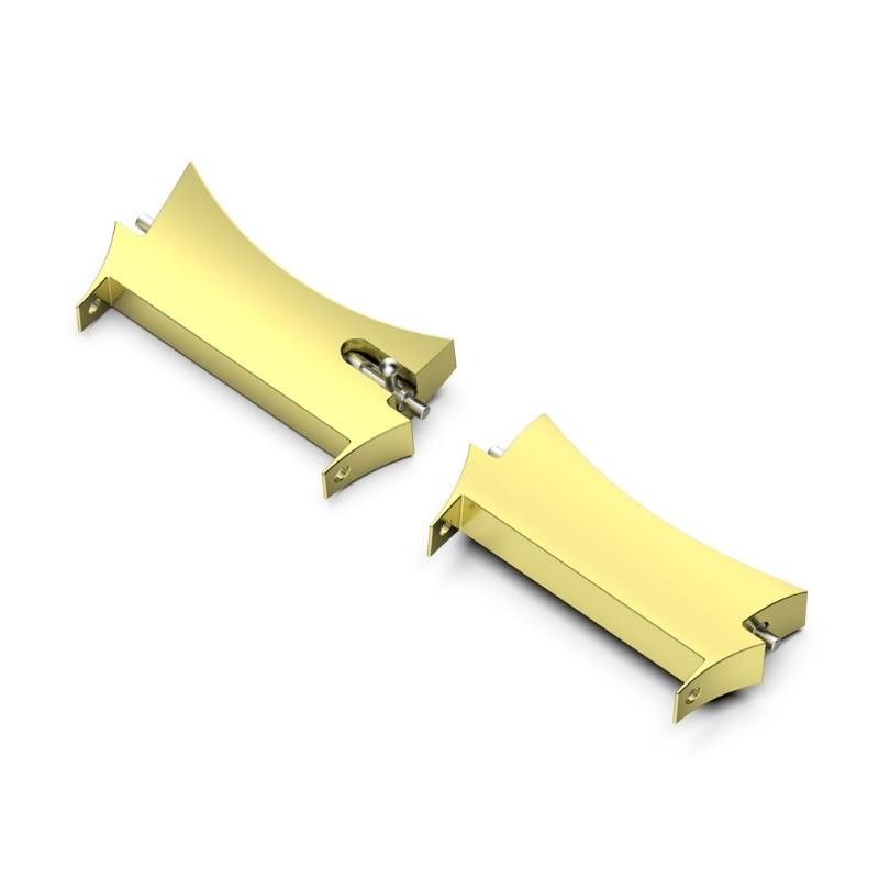 2pc Metal Connector For Samsung Galaxy Watch 7 5 4 40mm 44mm Stainless Steel Adapter Galaxy Watch 6 4 Classic 47mm No Gaps Case