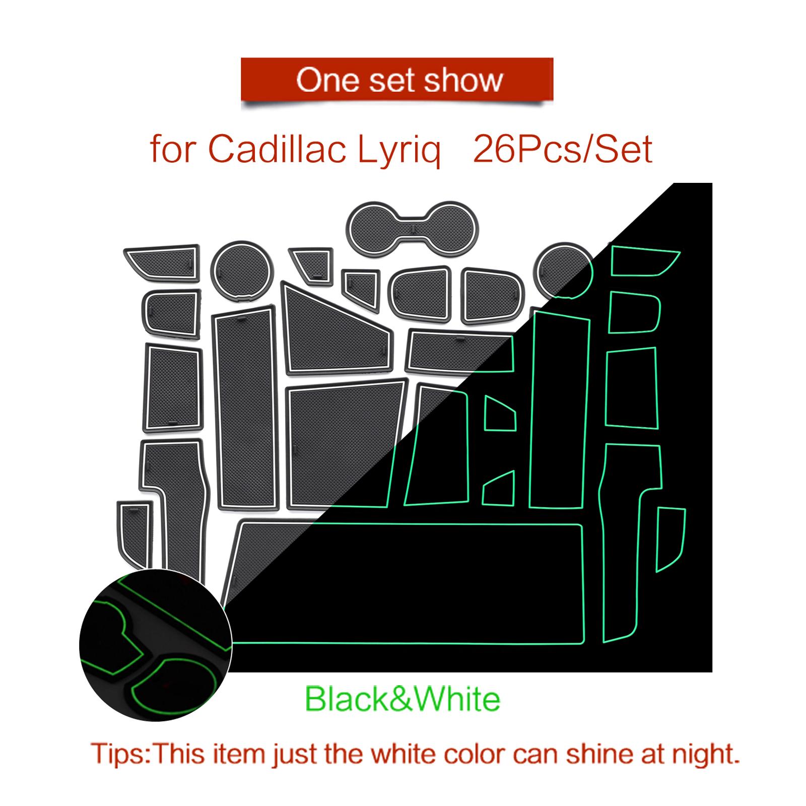 

для Cadillac Lyriq противоскользящий коврик для паза двери подставка для стакана аксессуары для интерьера КРАСНЫЙ БЕЛЫЙ