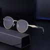 Round Frame Sunglasses Women'S Tide Advanced Sense Metal Sunglasses Men'S Sunglasses
