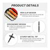 PATIKIL Premium Metal Rollerball Pen, 0.5mm Black Ink, Metal Ballpoint Pen, Luxury Finish for Men and Women, Office Signing, Writing, Gift, Black