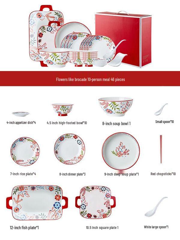 Naijiang Japanese Ceramic Tableware Set