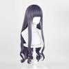 Daidouji Tomoyo Cosplay Perücke Lang Lila Grau Lockig Unisex Hitzebeständiges Synthetisches Haar Anime Party Perücken + Perückenkappe