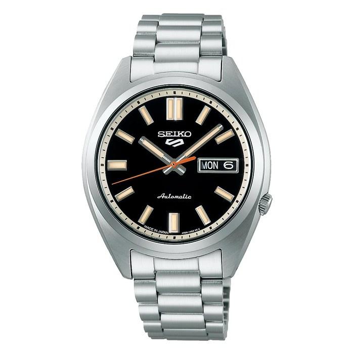 Seiko 5 Sports SBSA255 Men's Watch - Mechanical Automatic (with Manual Winding) - Black Dial
