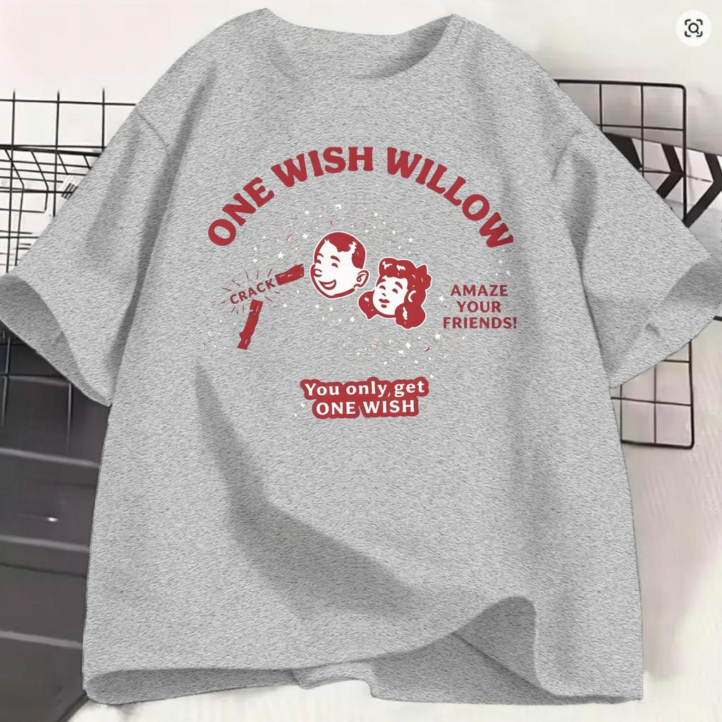 Obsession Movie 2026 TShirts for Unisex One Wish Willow Funny Pure Cotton Tee Shirt Crew Neck Short Sleeve 4XL 5XL 6XL Clothes