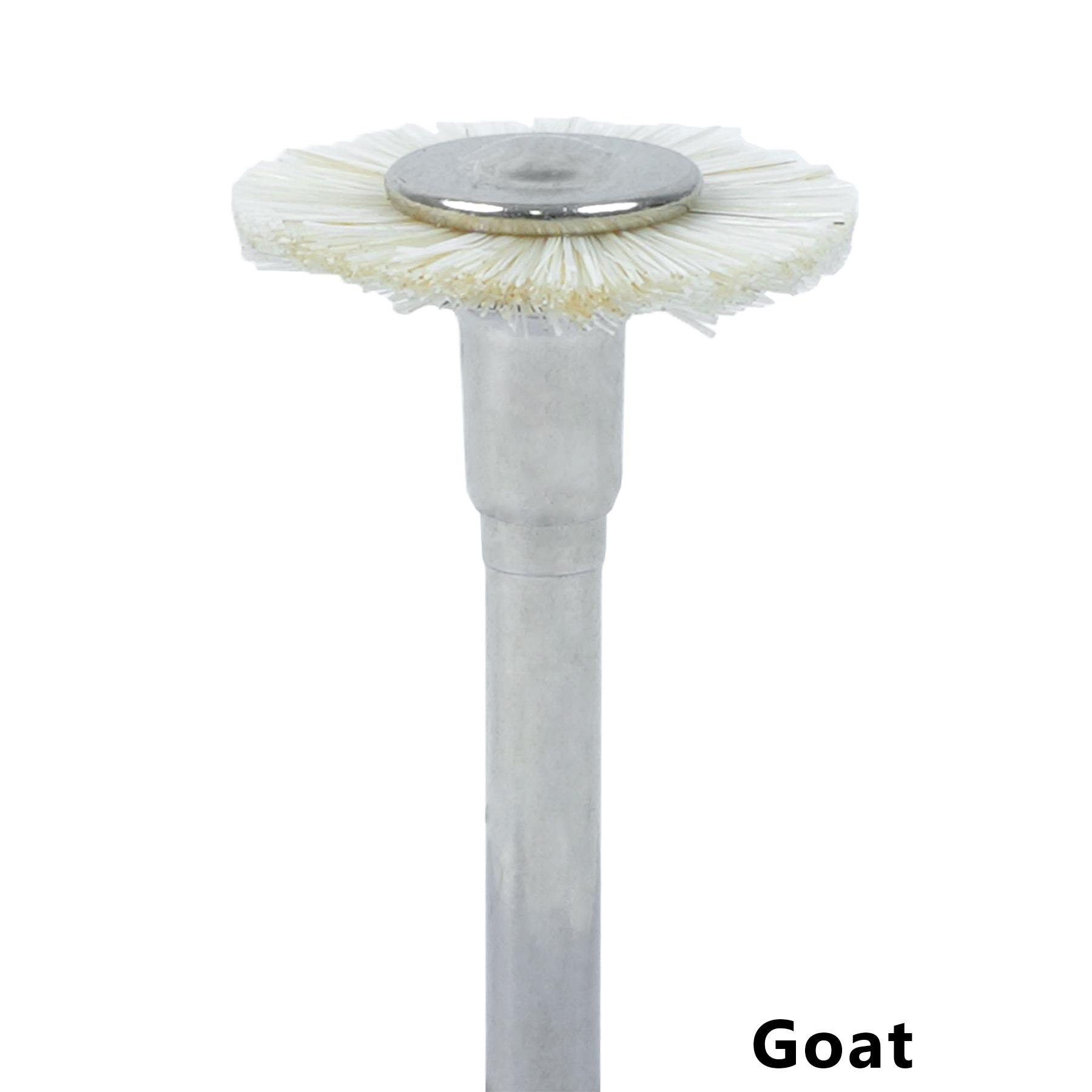 

10 шт. Стоматологические полировочные щетки Ra хвостовик Хлопковый войлок Козья шерсть Алюминиевые инструменты 10 мм Ротационный наконечник