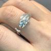 Niche Simple Fish Shaped Ring Distressed Gold Vintage Adjustable Ring Silver Alloy Retro Open Ring Unisex