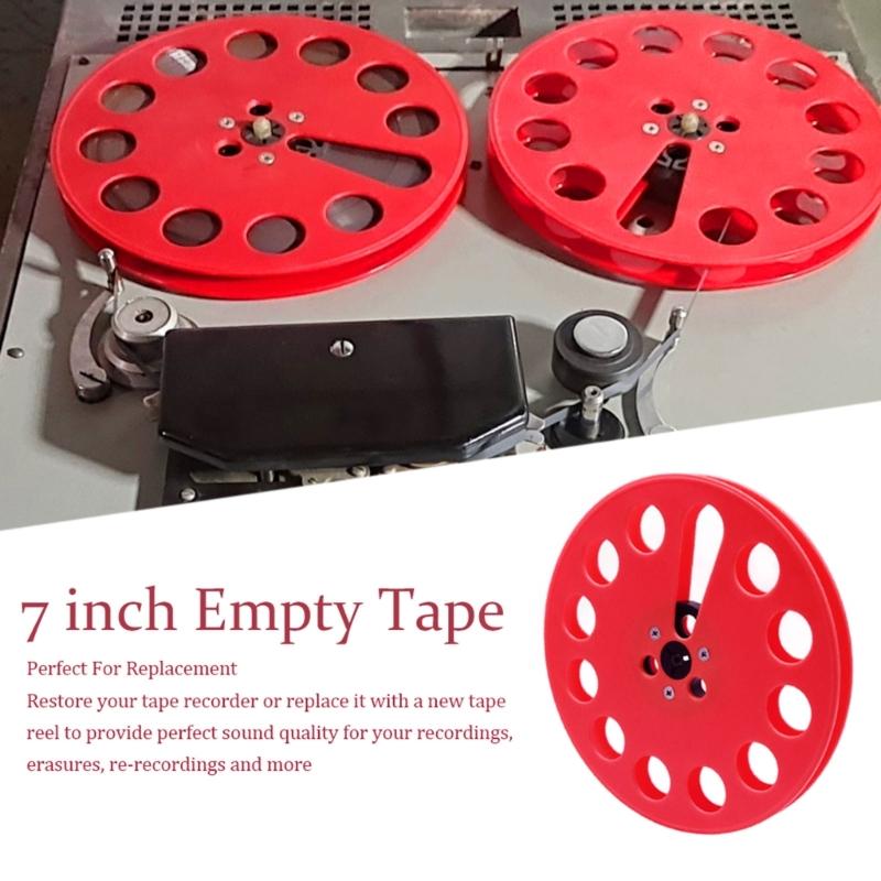 New Multiple Hole Plasic Reel 1/4 7Inch Open Tape And Nab Hub Disk Takeup Reel For Professional Recording