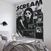 American Thriller Suspense Movie SScream Tapestry Room Decor Wall Cloth Party Hanging Background Room Decor Baby Room