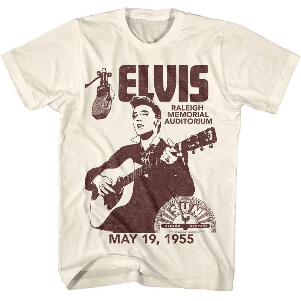 Elvis Presley Raleigh Memorial Auditorium Men T Shirt XL