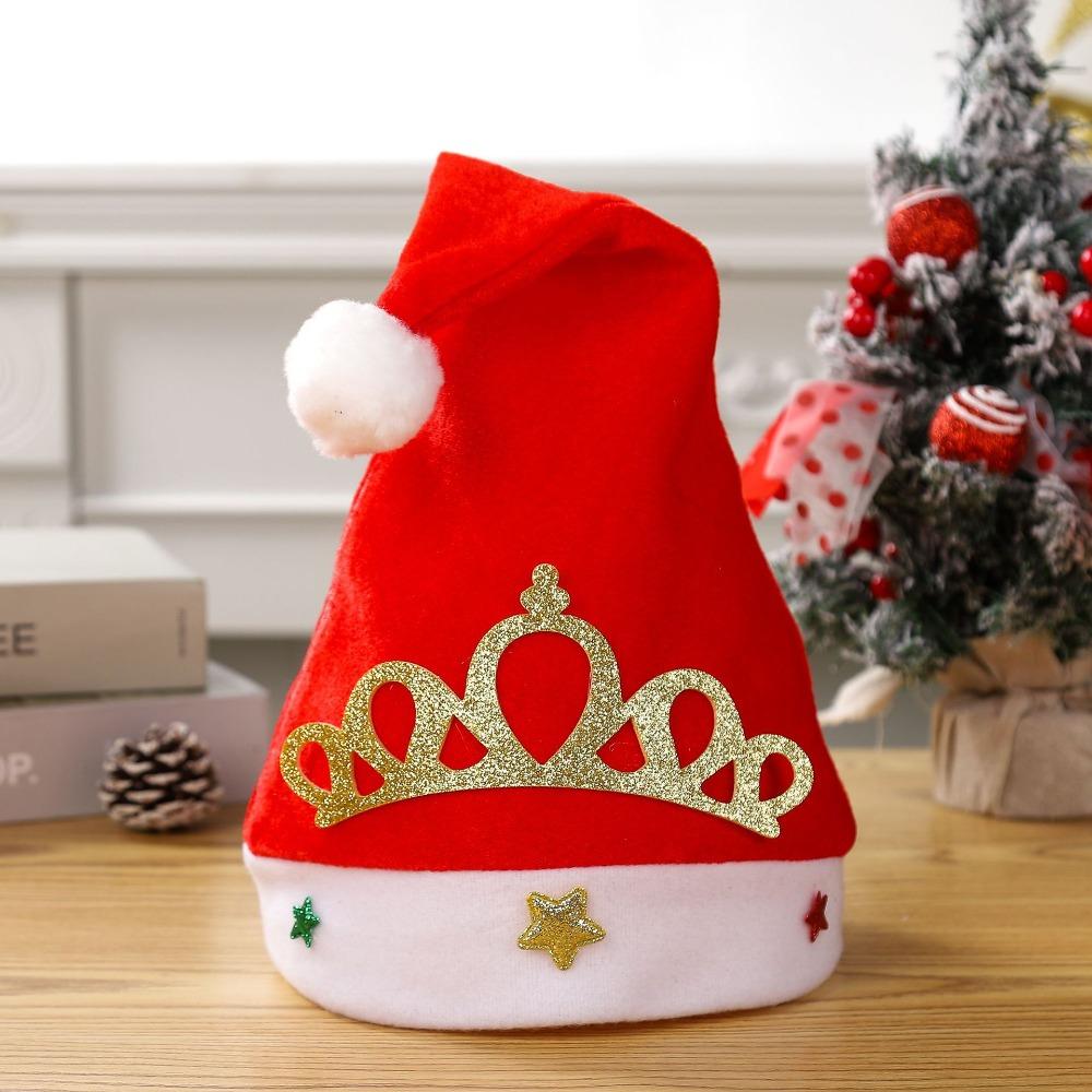 Snowman Plush Reindeers Antlers Hat Polyester Xmas Arts Hats Christmas Hat  Xmas Gift