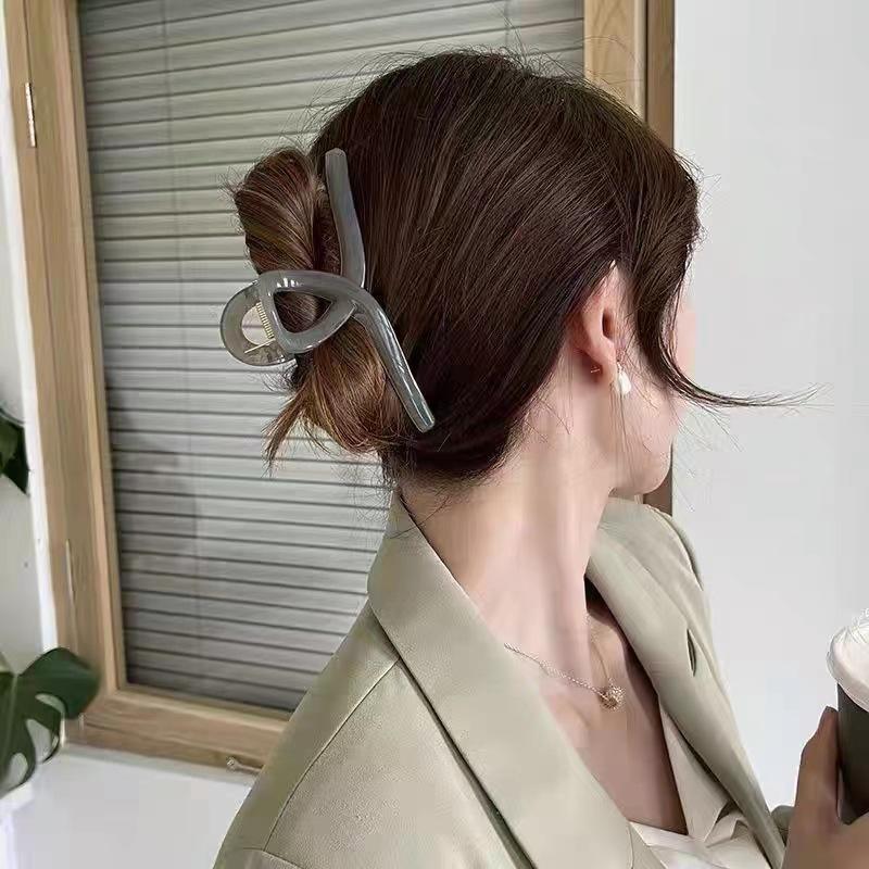 

Заколки-крабы для волос большого размера желеобразного цвета для женщин, большие заколки-крабы крест-накрест, заколки для волос, держатель для хвостика, зажимы для волос, аксессуары для волос