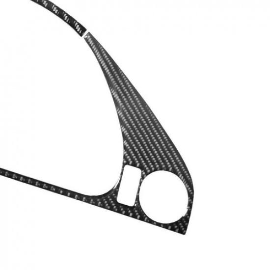 2Pcs For BMW 5 Series E39 M5 Carbon Fiber Interior Speedometer Cover Trim 98-03