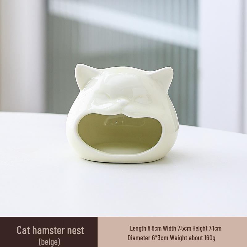 Chladivý keramický úkryt pro křečka: Letní přístřešek a herní domek