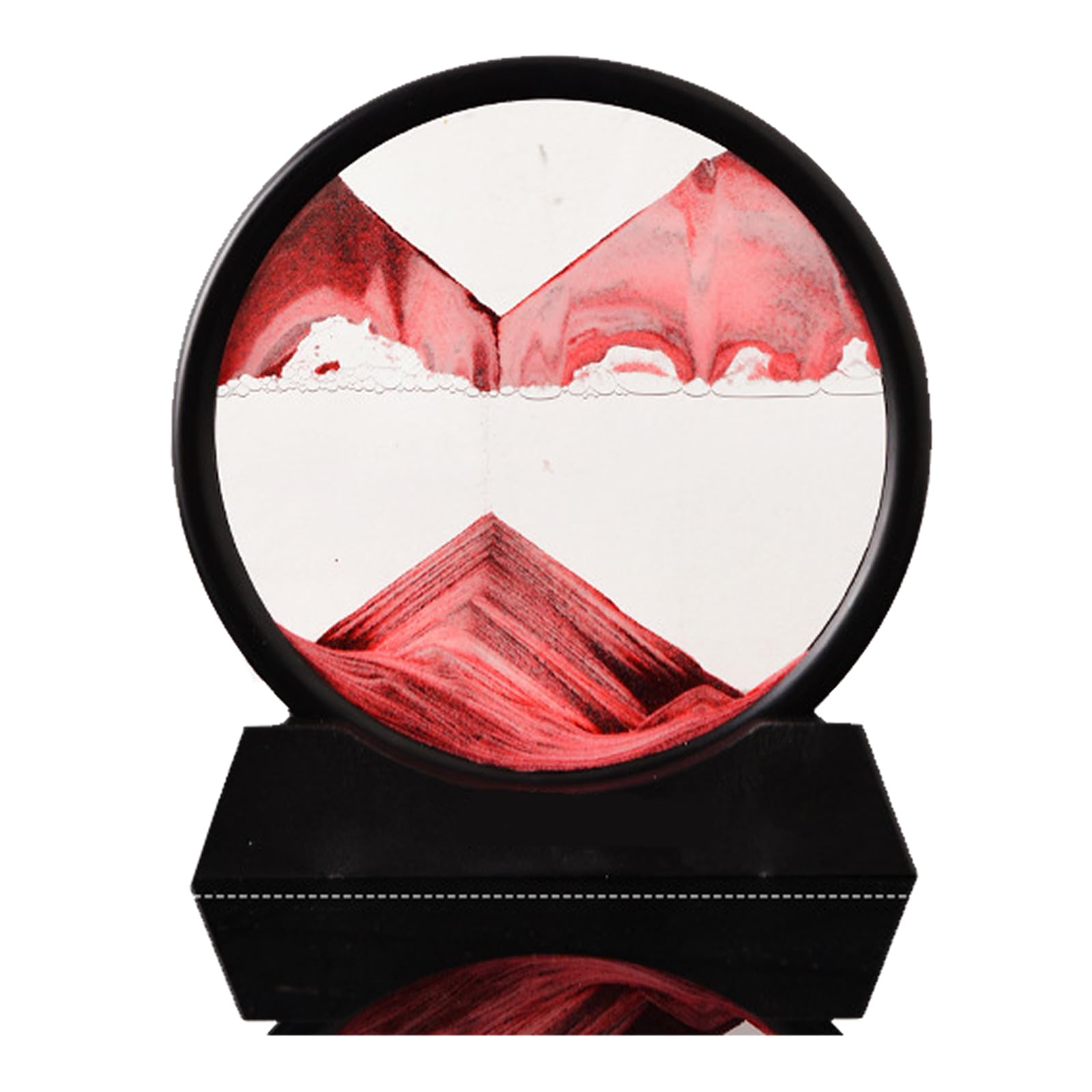 

TOMMYFIELD Sand Picture, Moving Sand (Red), an Object, Interior Ornament, Stylish Decor for Rooms