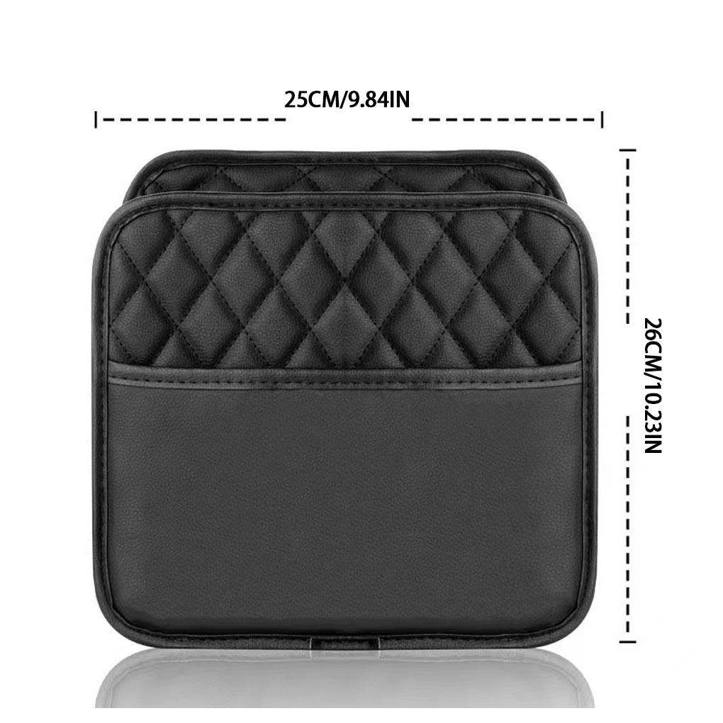

1pc Car Storage Bag Organizer Car Tidy And Clutter-free Seat Back Hanging Organisers Storage Bag Black