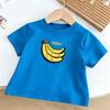 Loose Casual Summr Clothes Short-sleeved Tops Boys And Girls Lovely Printed TShirt Pure Cotton Clothes Round Neck Base Shirt