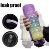 Large Capacity Sports Water Bottle with Time-Tracking Straw Leak Proof Locking Flip Cover for Outdoor Fitness