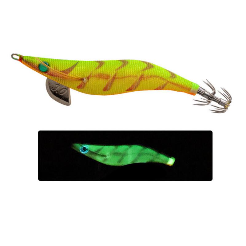 

Simulation Fishing Yamashita Lure False Bait Lead Head Hooks Fishing Luminous жовтий