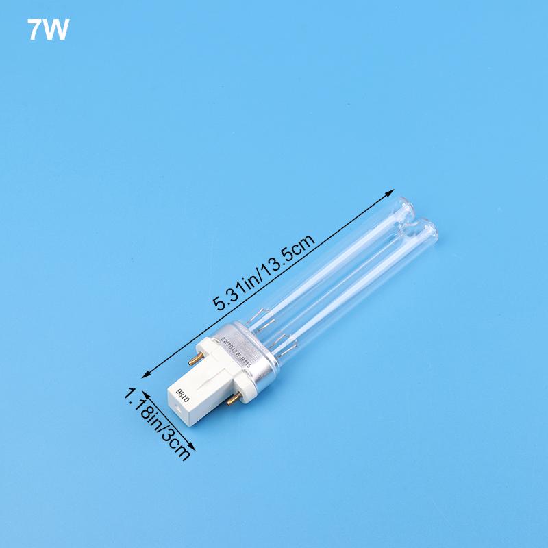1 stk UV-lyspærer Akvarium Fisketank Dam Ultrafiolett Steriliseringslampe Rør For G23 5W 7W 9W 11W 13W UVC H-formet Rør
