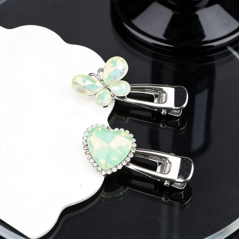 Kiss Jewelry Y2K Pink Butterfly Bow Star Heart Hairpins Barrettes Women Korean Kpop Hair Clip Accessories