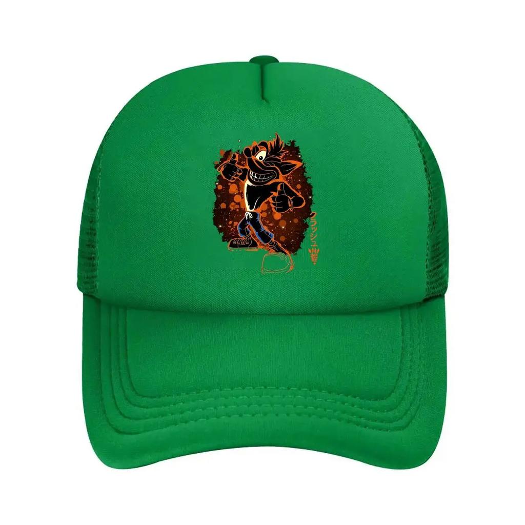Cartoon Wolf Edgy, Graffiti - Styled Animal Character Graphic Art Mesh Baseball Cap