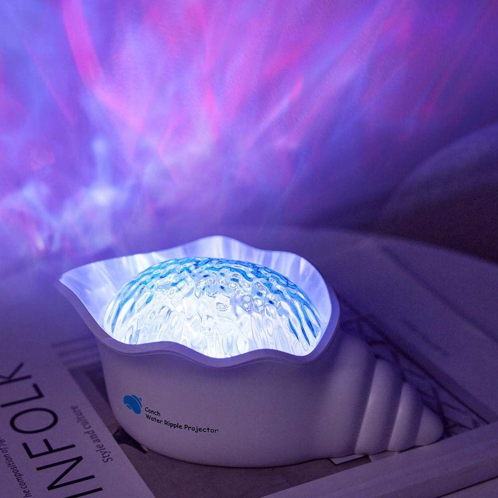 Bedside Lamp Water Ripple Projector White Noise Ocean Projection Lamp New Sea Wave Lamp