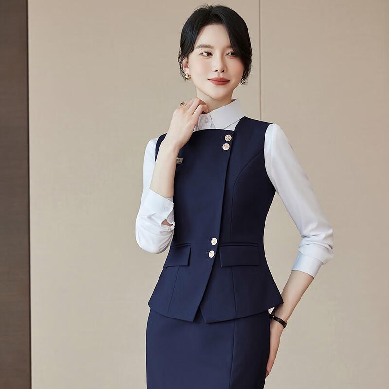 Women's Professional Vest Skirt 3-Piece Suit