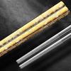 5 Pairs Mold-resistant Stainless Steel Dragon Patter Chopsticks Sushi Chopsticks  Home