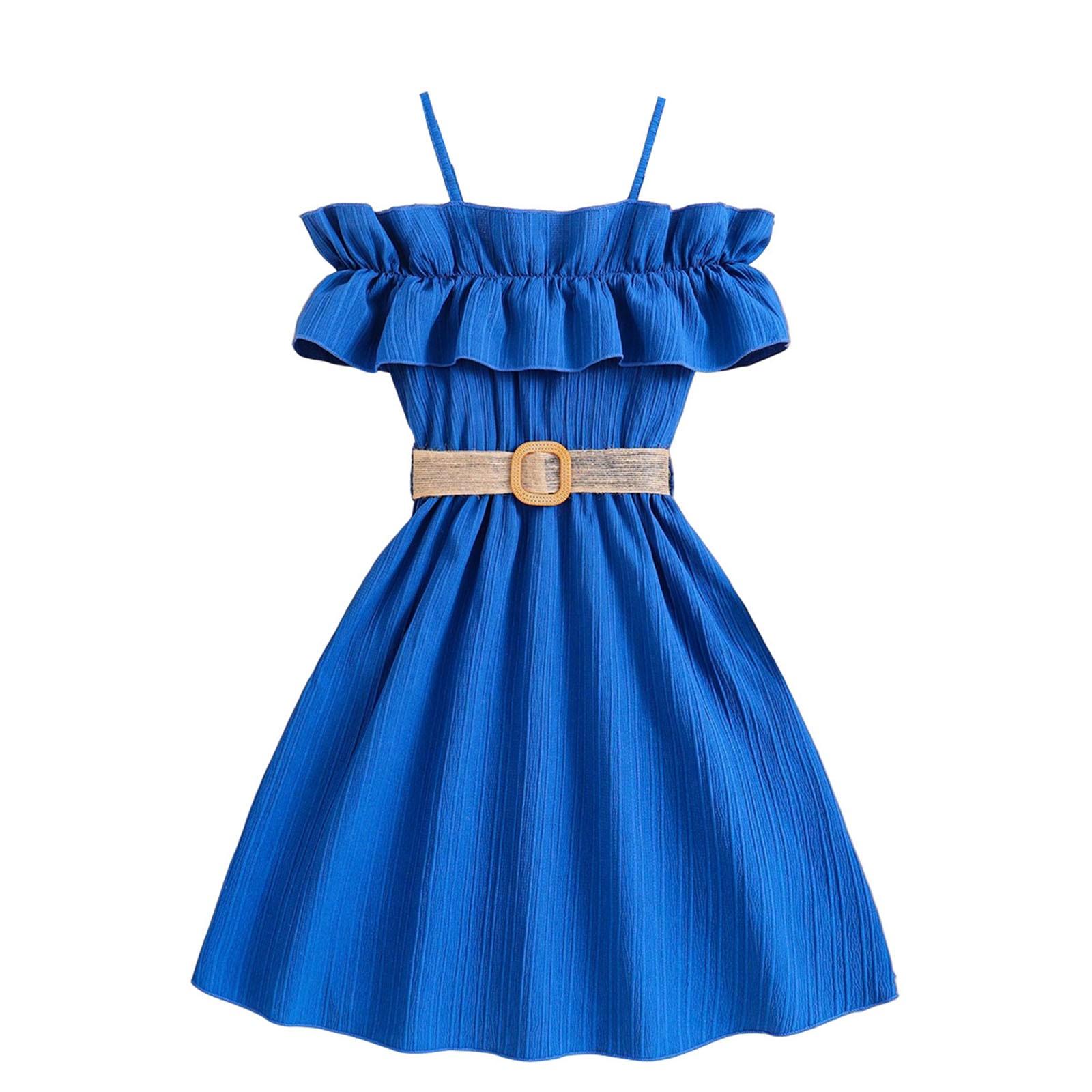 

Літня дівоча спідниця на одне плече, мереживне плаття в стилі принцеси 11