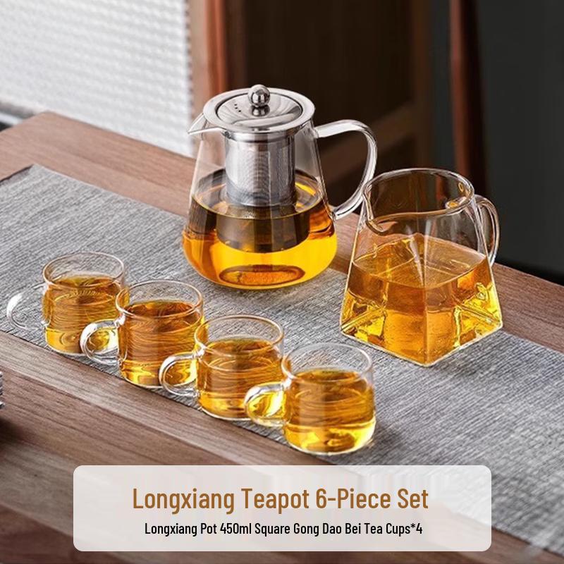 Chinese Style Glass Kung Fu Tea Set with Auto Water Supply