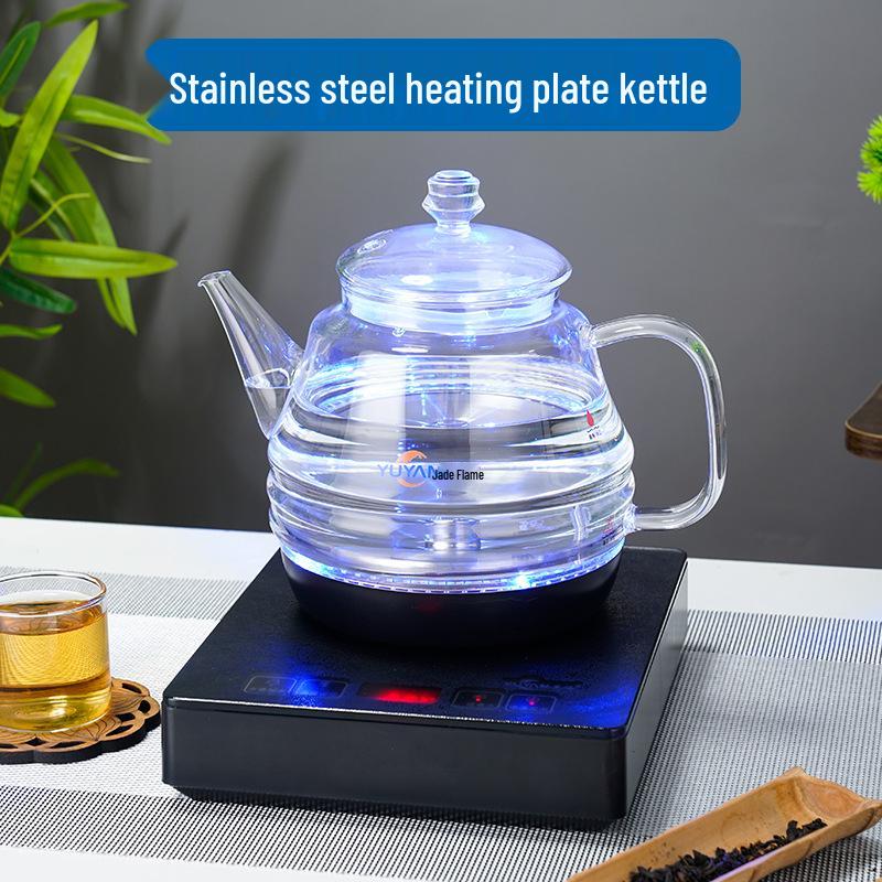 Automatic Bottom-Refill Electric Kettle with Temperature Control for Tea Brewing