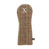 Marushin Golf Headcover, UK MOON Sepia Herringbone, Beginner, 0415009700