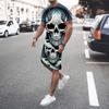 2025 Summer New Fashionable Printed Men's Shorts Set Quick Drying Breathable Sports Set Short Sleeve Set Men's Jogging Set