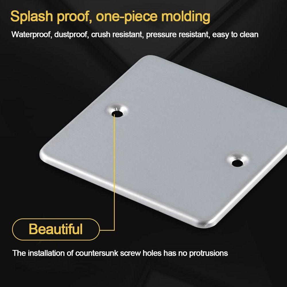 Stainless Steel Bottom Box Panel 86 /120 Type Blank Panel New Embedded Panel