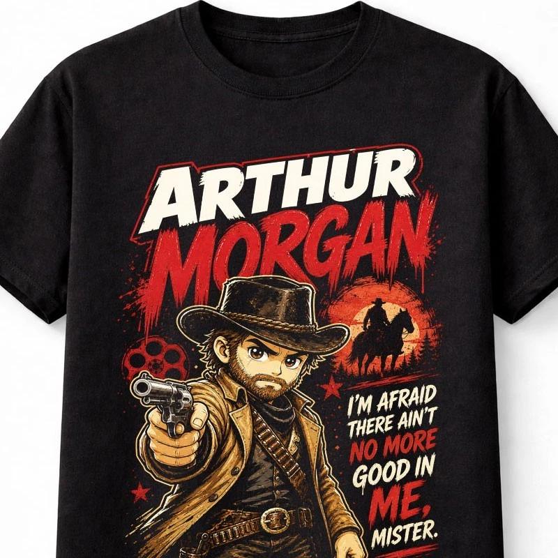 Arthur Morgan Red Dead Redemption RDR2 Cowboy Gamer Unisex TShirt S