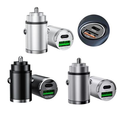 Neues PD USB Autoladegerät 100W Superschnellladung Autoladegerät-Adapter für IPhone 13 14Pro Xiaomi Samsung Quick Charge
