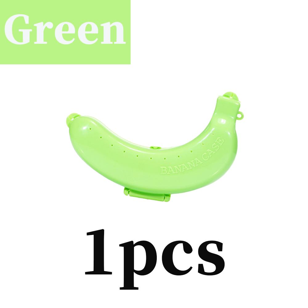 1-3pcs Banana Save Case Box Portable Flexible Keep Fresh Travel Outdoor Picnic Banana Shape Creative Plastic Fruit Storage Case