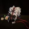 Gothischer Rüschenspitzen-Schleifenknoten-Kopfschmuck Cosplay Haaraccessoires für Dienstmädchen-Mädchen Süßes Stirnband Süße Party-Accessoires